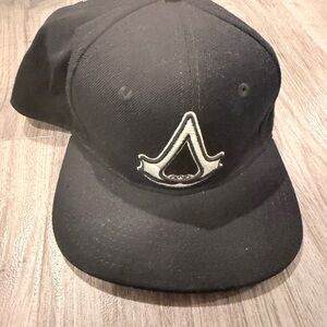 Assassin’s Creed Black Embroidered w/ Logo Baseball Cap, Good Condition.